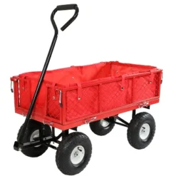 Sunnydaze Decor Sunnydaze Outdoor Lawn And Garden Heavy-Duty Steel Utility Cart With Removable Sides And Weather-Resistant Polyester Liner 22 Sunnydaze Decor Sunnydaze Outdoor Lawn And Garden Heavy-Duty Steel Utility Cart With Removable Sides And Weather-Resistant Polyester Liner -Furniture GUEST e896d862 1935 40c3 a6fb 0ec56c619a97