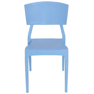 Sunnydaze Decor Sunnydaze Plastic All-Weather Commercial-Grade Elmott Indoor/Outdoor Patio Dining Chair 7 Sunnydaze Decor Sunnydaze Plastic All-Weather Commercial-Grade Elmott Indoor/Outdoor Patio Dining Chair - Image 5