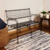 Sunnydaze Decor Sunnydaze Indoor/Outdoor Modern Furniture Steel Wire Patio Bench - Black - 30.75" H -Furniture GUEST eaf5e58d 77e4 4f41 88b2 ac538026fa3f