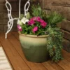 Sunnydaze Decor Sunnydaze Chalet Outdoor/Indoor High-Fired Glazed UV- And Frost-Resistant Ceramic Planter With Drainage Holes - 15" Diameter -Furniture GUEST ebcabb6f 1a9f 4c6b 87a9 d2ac13209008