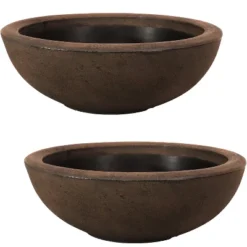 Sunnydaze Decor Sunnydaze Indoor/Outdoor Patio, Garden, Or Porch Weather-Resistant Double-Walled Percival Flower Pot Planter - 20.75" - Sable Finish -Furniture GUEST ee655cb1 ed2c 409a 927a 6929afa60b6c