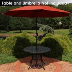 Sunnydaze Decor Sunnydaze Outdoor Heavy-Duty Cast Iron Celtic Knot Design Patio Yard Round Umbrella Base Stand - 17" - Bronze -Furniture GUEST f01ae6e7 c2a9 44ce 9695 076e64f177dc