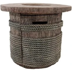 Sunnydaze Decor Sunnydaze Rope And Barrel Design Propane Gas Patio Fire Pit Table Kit With Lava Rocks - 29" Diameter 16 Sunnydaze Decor Sunnydaze Rope And Barrel Design Propane Gas Patio Fire Pit Table Kit With Lava Rocks - 29" Diameter -Furniture GUEST f09d3a7e 88ea 43f4 9de9 f10afbd39265