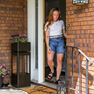 Sunnydaze Decor Sunnydaze 36" H Serene Showers Zinc Outdoor Water Fountain With Warm White LED Lights 9 Sunnydaze Decor Sunnydaze 36" H Serene Showers Zinc Outdoor Water Fountain With Warm White LED Lights - Image 7