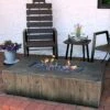 Sunnydaze Decor Sunnydaze Rustic Rectangular Propane Gas Fire Pit Table With Outdoor Weather-Resistant Durable Cover And Lava Rocks - 48" L - Faux Wood -Furniture GUEST f4645284 d1bf 4d11 85ab af39da92d80b