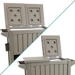 Sunnydaze Decor Sunnydaze Rolling Patio Serving Cart With Prep Table, Cooler And Storage -Furniture GUEST f4e33704 a02d 4db8 ac63 3b9c90badcec