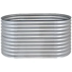 Sunnydaze Decor Sunnydaze Large Oval Steel Raised Garden Bed - Stand-Up Height - 62.5" W X 32" H -Furniture GUEST f6a8ce6c f45b 4b1b 9b0e 1c19b809862f