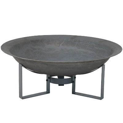 Sunnydaze Decor Sunnydaze Outdoor Camping Or Backyard Cast Iron With Heat Resistant Finish Modern Round Fire Pit Bowl With Stand - 23" - Bronze 5 Sunnydaze Decor Sunnydaze Outdoor Camping Or Backyard Cast Iron With Heat Resistant Finish Modern Round Fire Pit Bowl With Stand - 23" - Bronze - Image 3