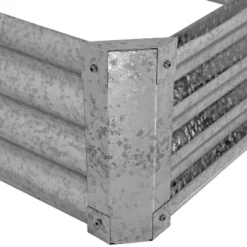 Sunnydaze Decor Sunnydaze Outdoor Lawn And Garden Galvanized Steel Rectangle Raised Vegetable Garden Or Flower Bed Planter Kit - 22" - Silver -Furniture GUEST f8ccb2e2 3c1e 4c75 9451 6c154bda2199