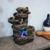 Sunnydaze Decor Sunnydaze Indoor Home Office 6-Tiered Staggered Rock Falls Tabletop Water Fountain With Colored LED Lights - 13" -Furniture GUEST f9a72972 df4e 4e33 87c5 a97cd2e3a0c3