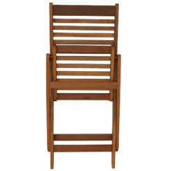 Sunnydaze Decor Sunnydaze Outdoor Meranti Wood With Teak Oil Finish Wooden Folding Patio Bistro Chairs Set - Brown - 2pk 16 Sunnydaze Decor Sunnydaze Outdoor Meranti Wood With Teak Oil Finish Wooden Folding Patio Bistro Chairs Set - Brown - 2pk -Furniture GUEST fa94a584 421d 482b ac74 31bb64c20036