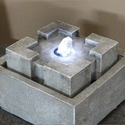 Sunnydaze Decor Sunnydaze Indoor Home Office Decorative Square Dynasty Bubbling Tabletop Water Fountain Feature - 7" -Furniture GUEST fd296f64 461d 428e 8c6f 9569874fb1fc