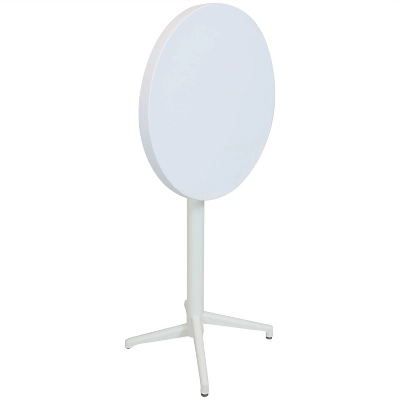 Sunnydaze Decor Sunnydaze 45"H Round Plastic All-Weather Commercial-Grade Patio Bar Table With Foldable Design, White 7 Sunnydaze Decor Sunnydaze 45"H Round Plastic All-Weather Commercial-Grade Patio Bar Table With Foldable Design, White - Image 5