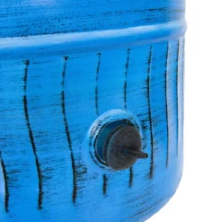 Sunnydaze Decor Sunnydaze 17.5" Outdoor Decorative Metal Garden Hose Holder With Lid - Blue Patina -Furniture GUEST febfedad d552 452b 95c7 641c77b1f406